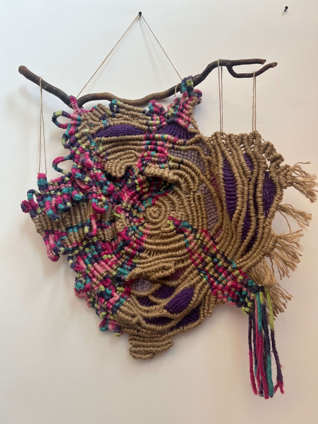 Controlled Burst, textile artwork by Cami Pirvu