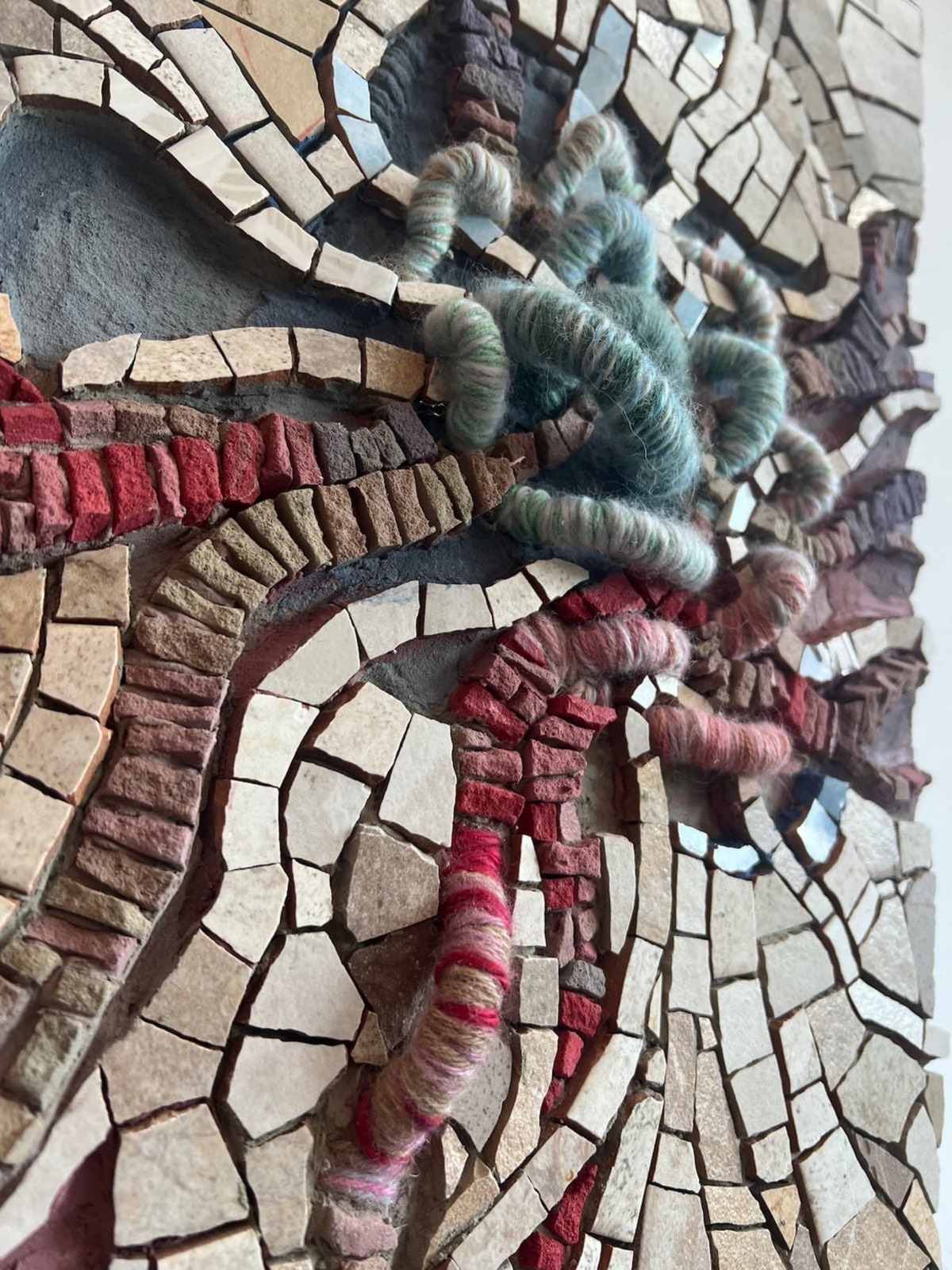 Detail from Intersections Series, mixed media artwork by Cami Pirvu